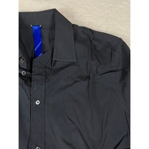 KIT AND ACE Black Button Down Shirt Long Sleeve Size L Designed With Integrity